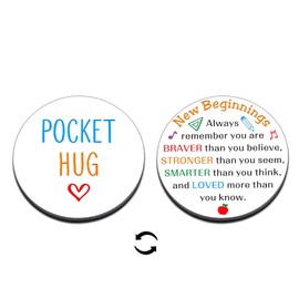 1st 5th Grade School Supplies First Day of Kindergarten Gift New Years Eve Party Supplies Xmas Stocking Stuffers for Teens Kids Boys Girls Daughter Son New Beginnings Pocket Hug Back to School Gifts