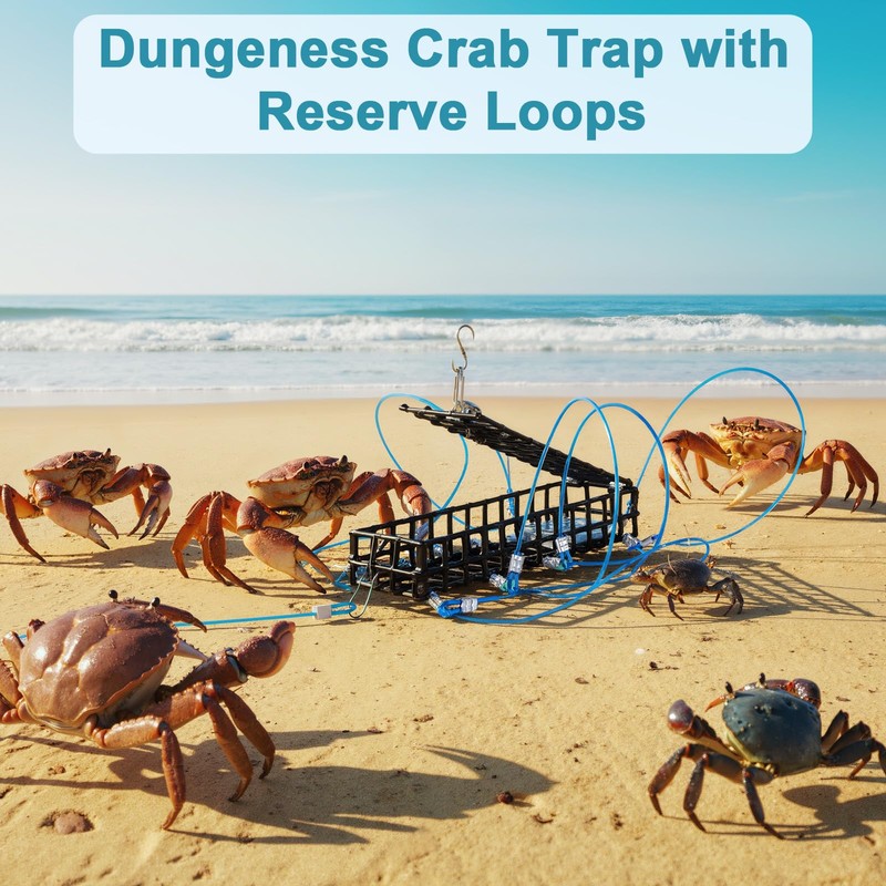 Therwen 2 Pack 10 Loop Crab Trap 6 Inch Length