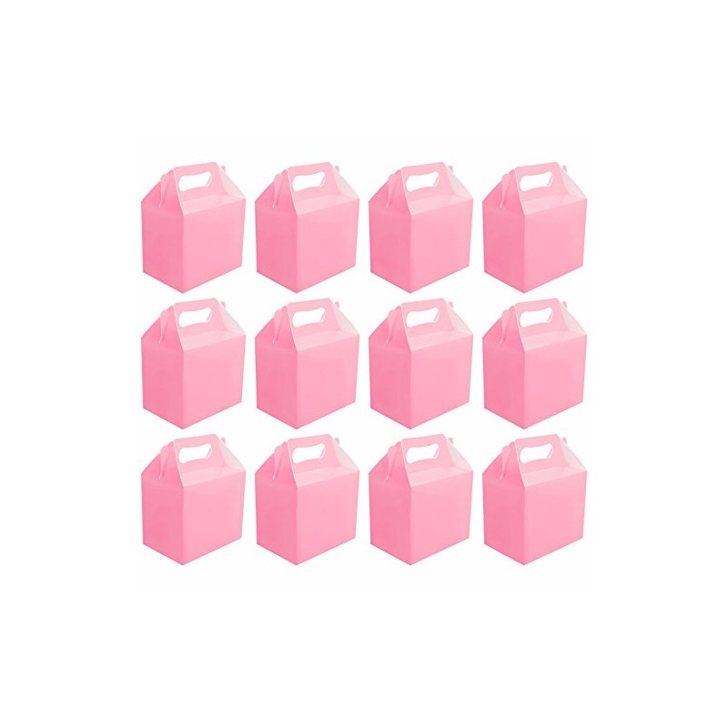 VALUE PACK 12 x Baby Pink Paper Lunch Box Going