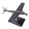 Solar Airplane Rotating Propellers Zinc Alloy Plastic Easy Assembly Solar