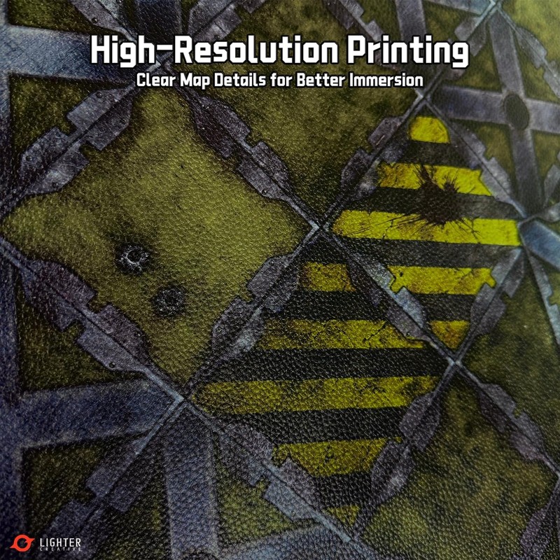 Lighter Creative 606mm x 703mm Gridded Battle Mat War-Gaming Mat