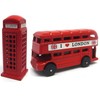 Set of 10 London 3D BUS & TELEPHONE Box Magnet