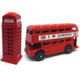 Set of 10 London 3D BUS & TELEPHONE Box Magnet Die-Cast Metal fridge magnet British London Souvenir 3D Bus & Phone Booth Magnet