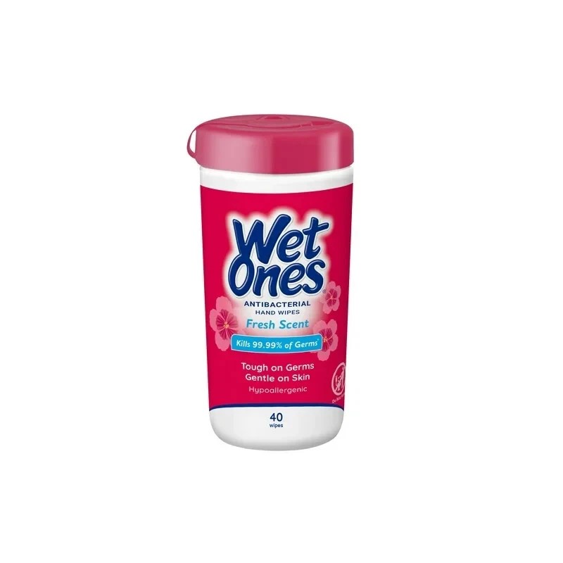 Wet Ones Antibacterial Hand Wipes, Fresh Scent - 12 Pack