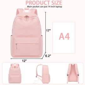 School Backpack Teens Lightweight College School bookbag Laptop Travel Casual Backpack