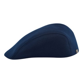 Sterkowski Gorra Norte Scally | Gorra plana de lana para hombres y mujeres | Gorra clásica cálida con orejeras, Azul marino, 7.25