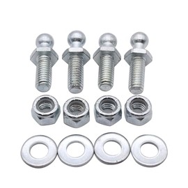 SHLPDFM 4 x Ball Pins for Gas Lift Tailgate Shock Absorber 10 mm Ball Head M8 Thread (Thread Length 19 mm)