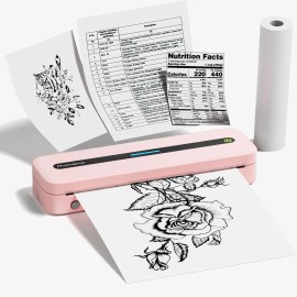 Phomemo M832 Portable Printer [Upgrade] Portable Printer Wireless for Travel LOT - Pink Printer
