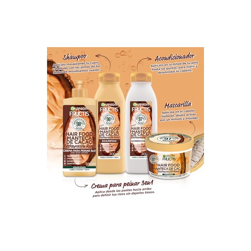 Garnier Fructis Hair Food Manteca de Cacao Crema para Peinar