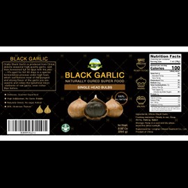 Orsky Black Garlic 8.82 Oz (250g.), Whole Black Garlic Fermented for 90 Days, Super Foods, Non-Additives, High in Antioxidants, Ready to Eat for Snack Healthy, Healthy Recipes