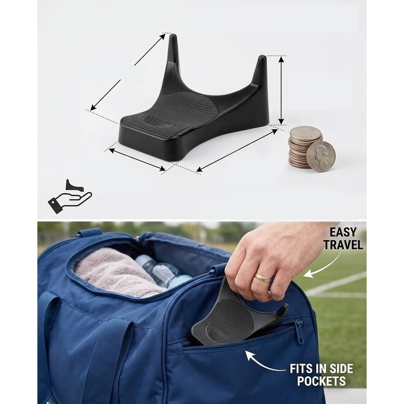 Muomdid 6 Pcs Football Kicking Tee, Kickoff Stand and Display