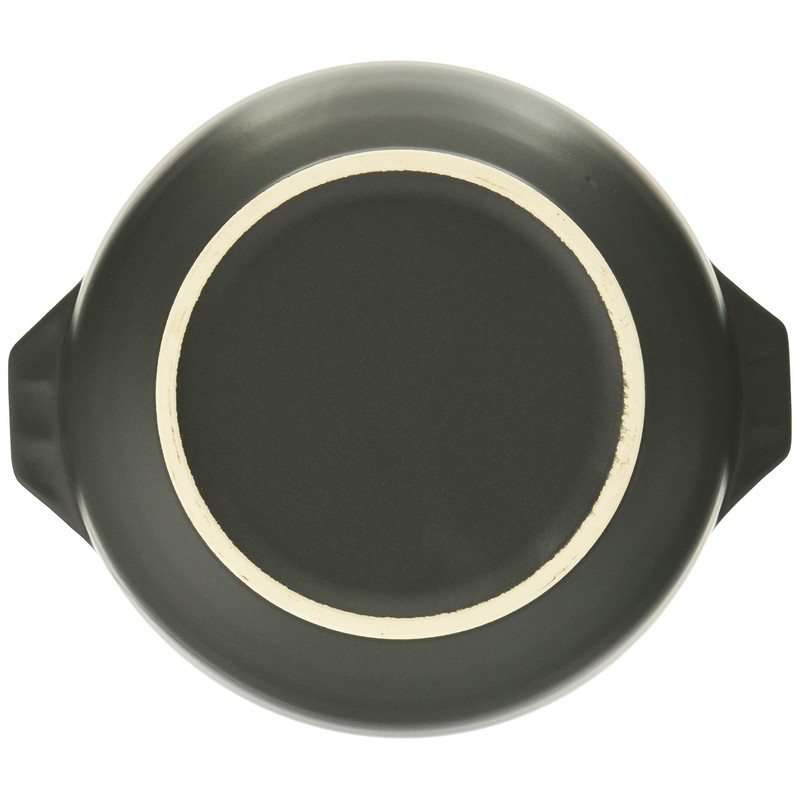 Kanese G-738K Super Heat Resistant Rice Bowl with Hand, Black