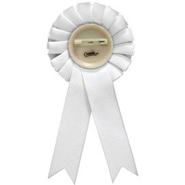 Scrabble White Rosette Ribbon Award, Scrabble Board Games Trophy Ribbon Prize, 1 Pack