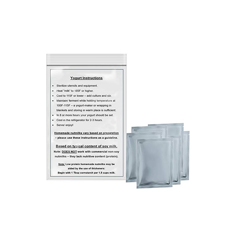 Greek Non-Dairy Yogurt Kit (culture and cheesecloth) - For Use