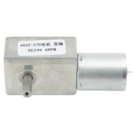 DC24V Double Shaft Worm Gear Motor 4632‑370 High Accuracy Speed Reduction Motor for Door Opener 6RPM