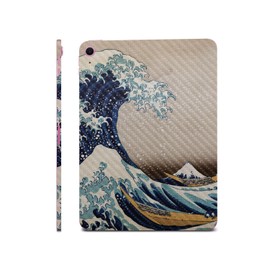 Carbon Fiber iPad Skin Compatible with Apple iPad A16 11 Gen (2025) - Great Wave of Kanagawa - Premium 3M Vinyl Protective Wrap Decal Cover - Easy to Apply | Crafted in The USA by MightySkins