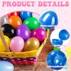 yptniginu Easter Eggs 2.4” - Green Fillable Easter Eggs -