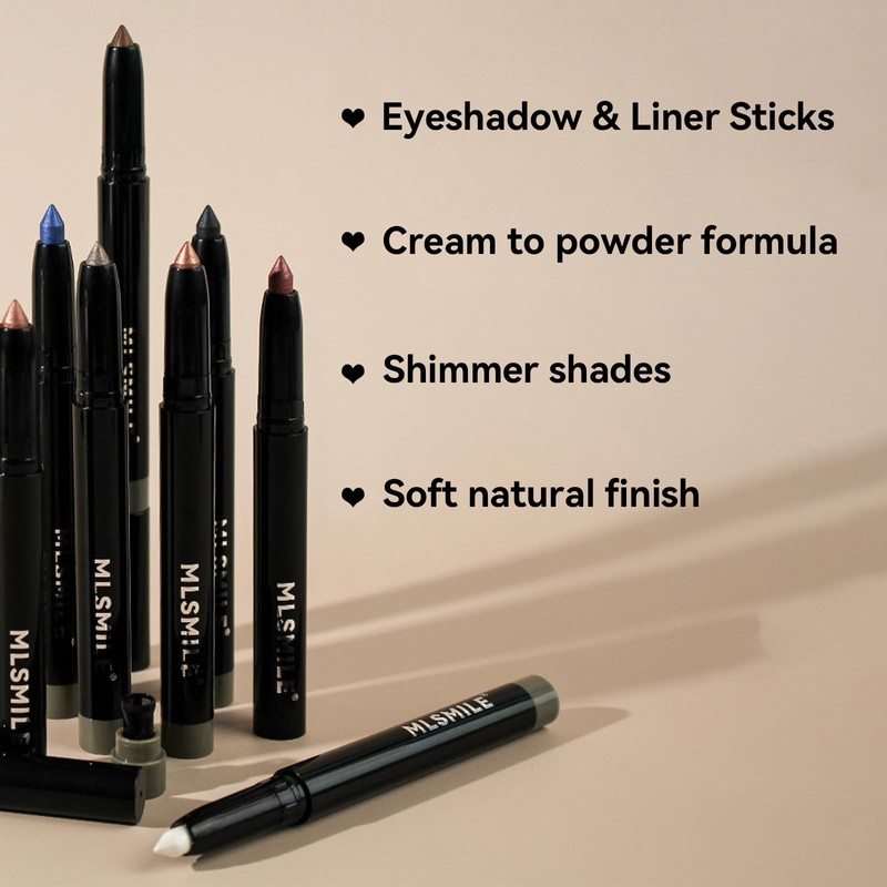 Erinde Shimmer Cream Eyeshadow, Eye Shadow Crayon, Highlighter Eye Liner,