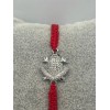 Animal Silver Plated Red String Cubic Zirconia Animal Frog Macrame
