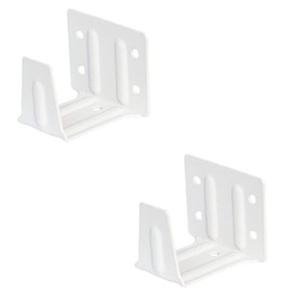 Pack of 2 Venetian Blind Centre Support Bracket for 2 Inch Slats Wooden Blinds Mini Window Blinds Headrail Holder, White Head Track Bracket