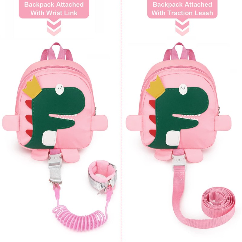 Accmor Toddler Leash Backpack Harness, Cute Kid Dinosaur Backpacks with