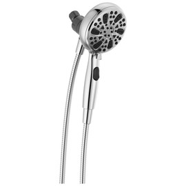 Delta Faucet 6-Spray SureDock Magnetic Shower Head with Handheld Spray, Chrome Shower Head with Hose, Showerheads & Handheld Showers, Handheld Shower Heads, MagnaTite Docking, Chrome 75609