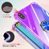 Aquos Zero6 Case with Ring, Clear SHG04, Shockproof, Thin, Gradient,