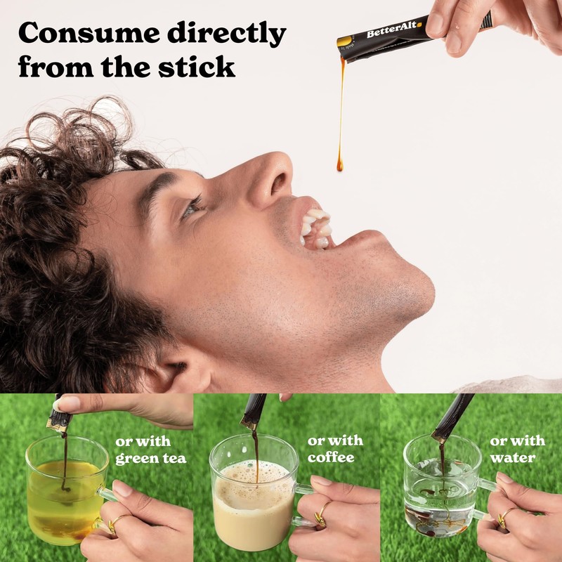 Better Alt Pure Himalayan Shilajit Sticks with Organic Honey, Saffron