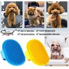Kwispel Dog Grooming Brush, Pet Shampoo Bath Brush Shedding Soothing