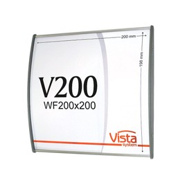 Altavista Signs Office Sign Holder for Wall or Door Mount - 8.00"" x 8.00"". Set of 2, Silver