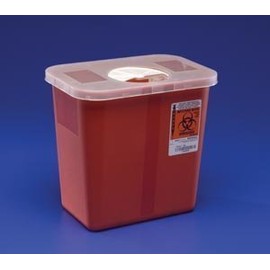 Kendall Sharps Container with Rotor Lid - 2 Gallon (20)