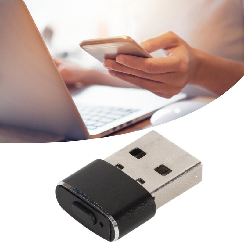 Yunseity Mouse Jiggler 2 Modos Botón de Interruptor Plug and