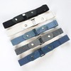 Women's Fashion Elastic Invisible Seamless Belt for Summer Jeans - Retractable Running Belt Invisible Blue White Blue Plain + 8*3*1cm 15ea