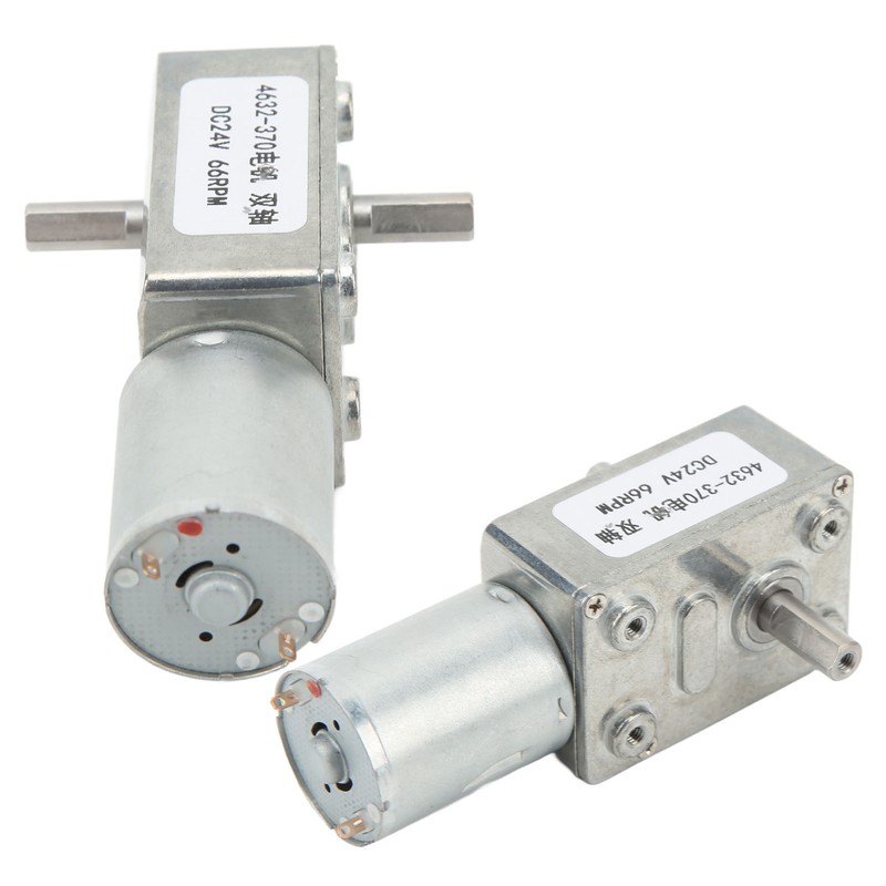 DC24V Double Shaft Worm Gear Motor 4632‑370 High Accuracy Speed