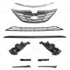 NAYSON 10PC For Sonata 2011-2014 Upper Lower Grille Fog lamps