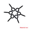 Qrity 20 PCS Eyelet Screws, Eyed Screw Hook 30mm, Self