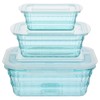 Taiuloo Set of 3 Salad Bowls with Lids, BPA Free