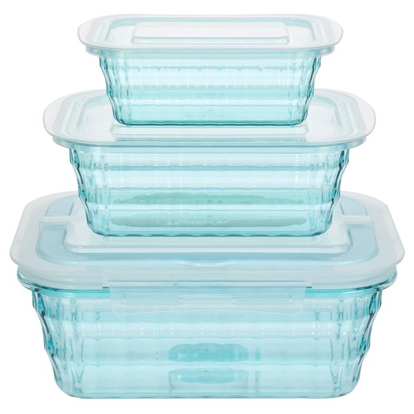 Taiuloo Set of 3 Salad Bowls with Lids, BPA Free