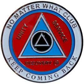 AA Coin "NO MATTER WHAT CLUB" "KEEP COMING BACK" Medallion