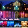Jaxguom RGB LED Outdoor Spotlight, 2 x 30 W with