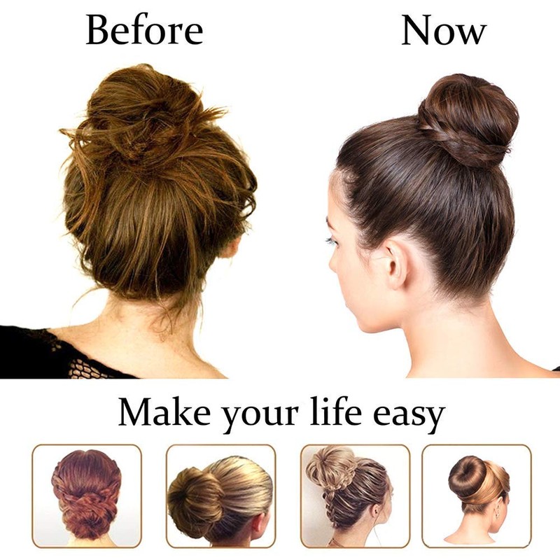 Hair Donut Bun Maker Blonde, Ring Style Bun, 2PCS Chignon