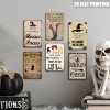 Witches Kitchen Rules Tin Signs Retro Halloween Witch Hat Wall