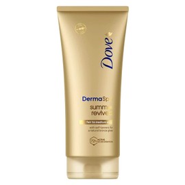 Dove Unilever Derma Spa Body Lotion, 200ml with Face Cream Summer Revived Fair to Medium, 75ml, 2 Piece Set