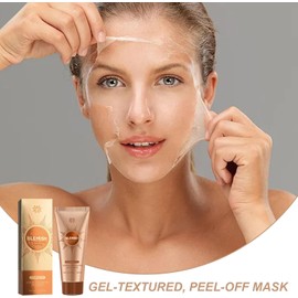 Peel Off Face Mask, 100ml Herbal Facial Mask Peel Off to Cleanse & Brighten, Orange - Formula for Refined Pores & Vibrant Skin