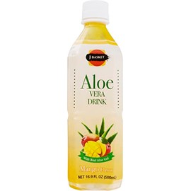 Hapi Aloe Vera Drink, Mango, 16.9 Ounce (Pack of 20)