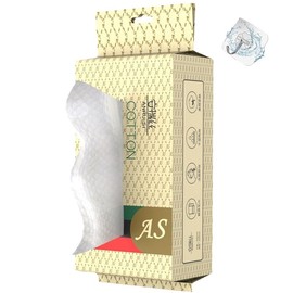 Lumbor37 Toallita Suave y Seca, Toalla Facial Desechable, Toallitas Facial de Algodón Desechable 100% Algodón, Uso Húmedo en Seco para Piel Sensible, Limpieza (50 Count)