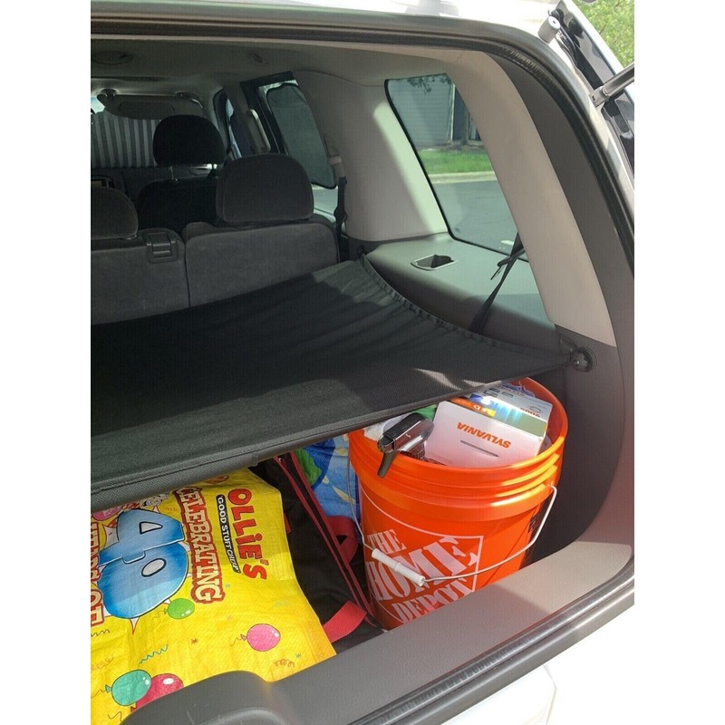 Rear Trunk Security Cargo Area Shade Cover Black for Ford