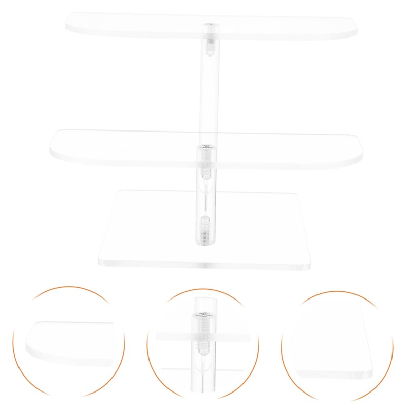 CHILDWEET Acrylic Multi Display Stand Figures and Sunglasses Storage Shelf