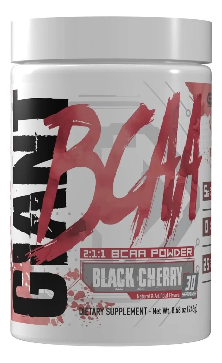 Bcaa Aminos Giant Sports 240g 30 Srv Sabor Black Cherry