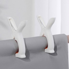 Non-slip, Mark-free Bunny-shaped Towel Clip Large Socks 6ea